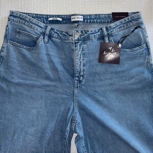 Ava + Viv wide leg high rise denim